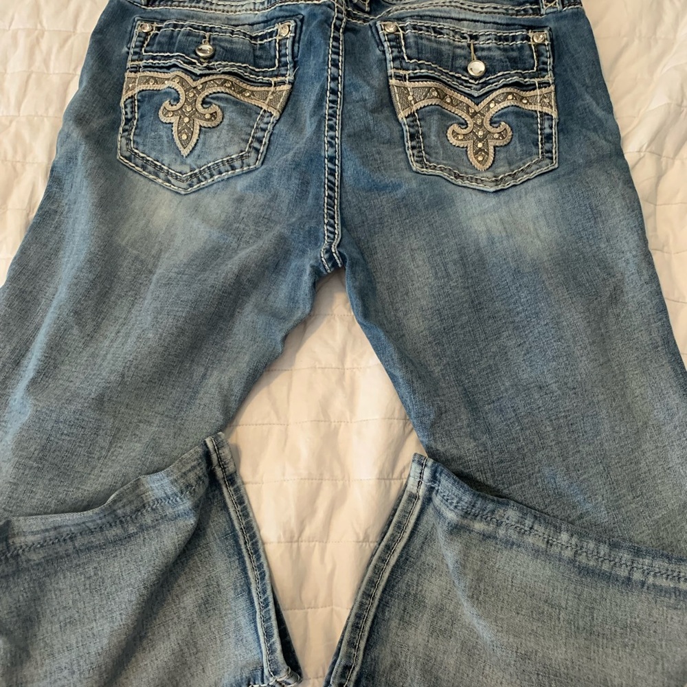 Women's Rock Revival "Audrina" Curvy Capri Size 32